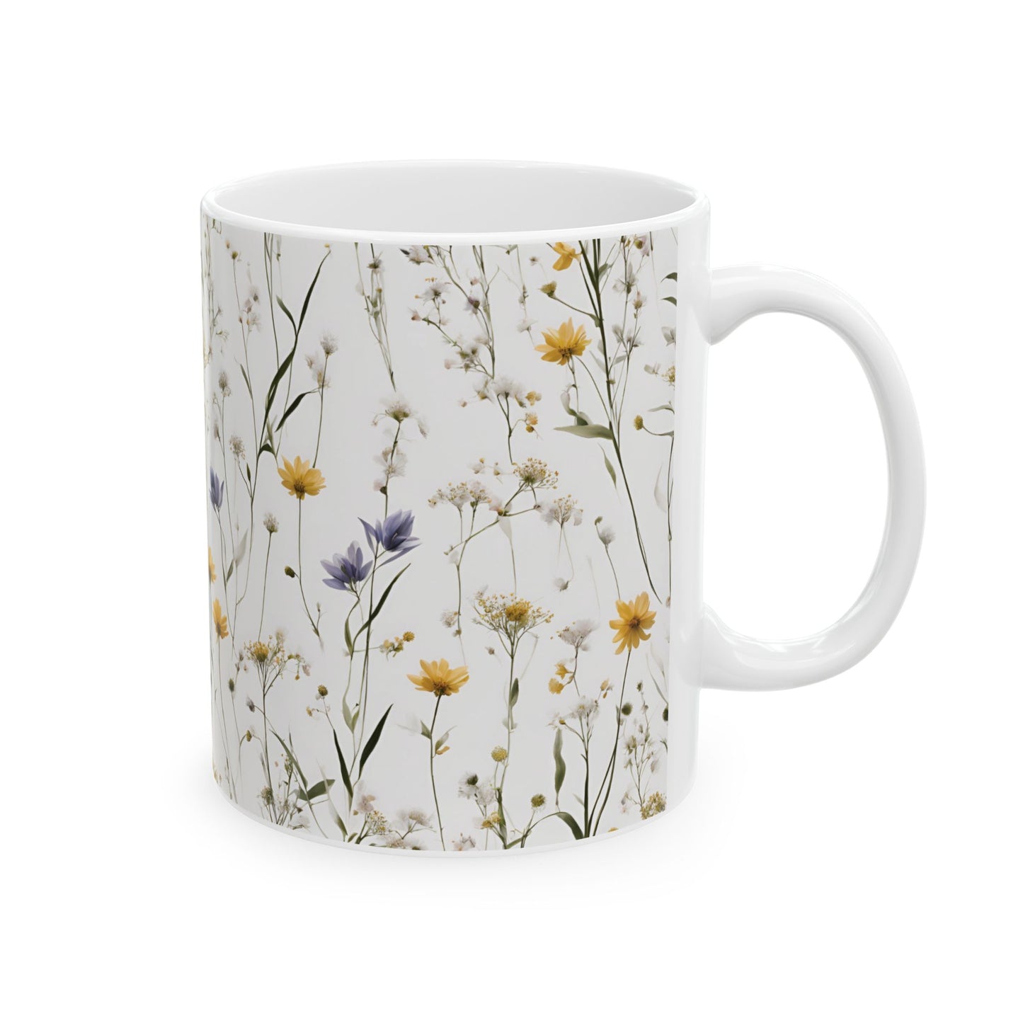 Botanical Floral Ceramic Mug – Perfect for Nature Lovers & Gift Ideas