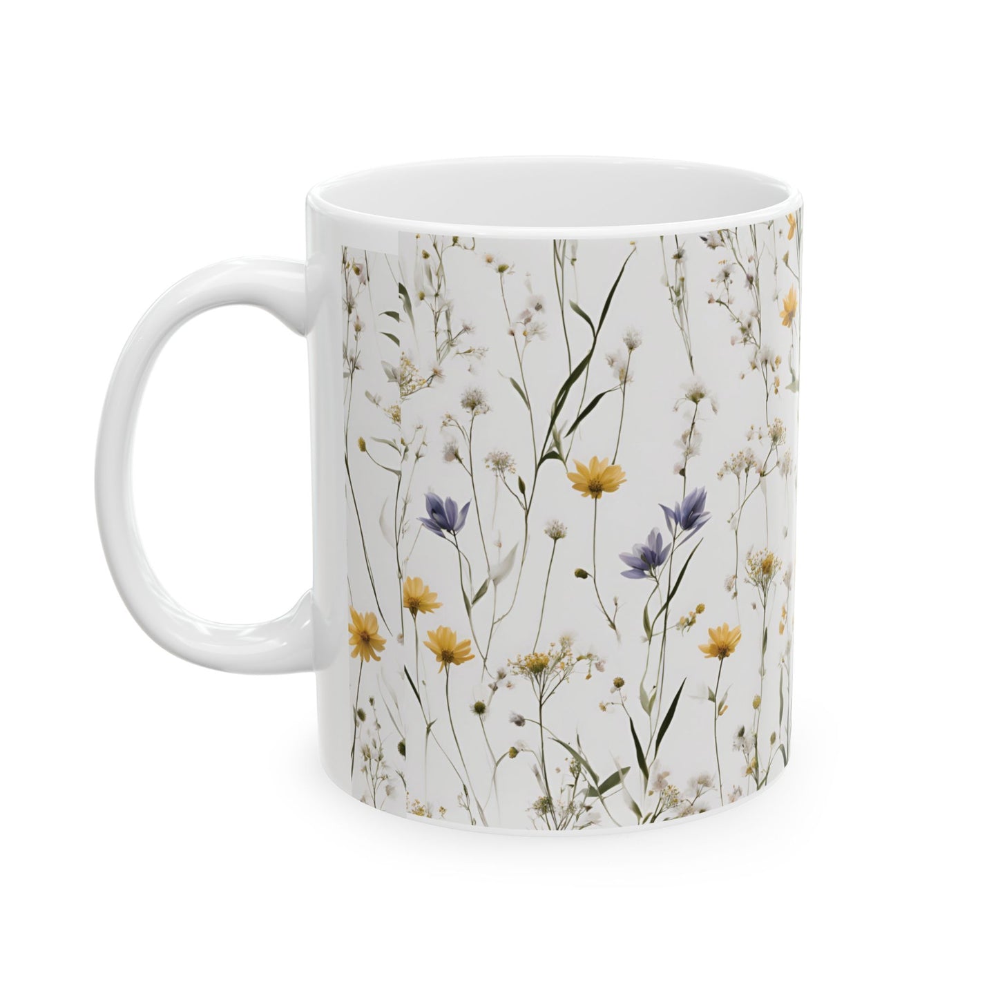 Botanical Floral Ceramic Mug – Perfect for Nature Lovers & Gift Ideas