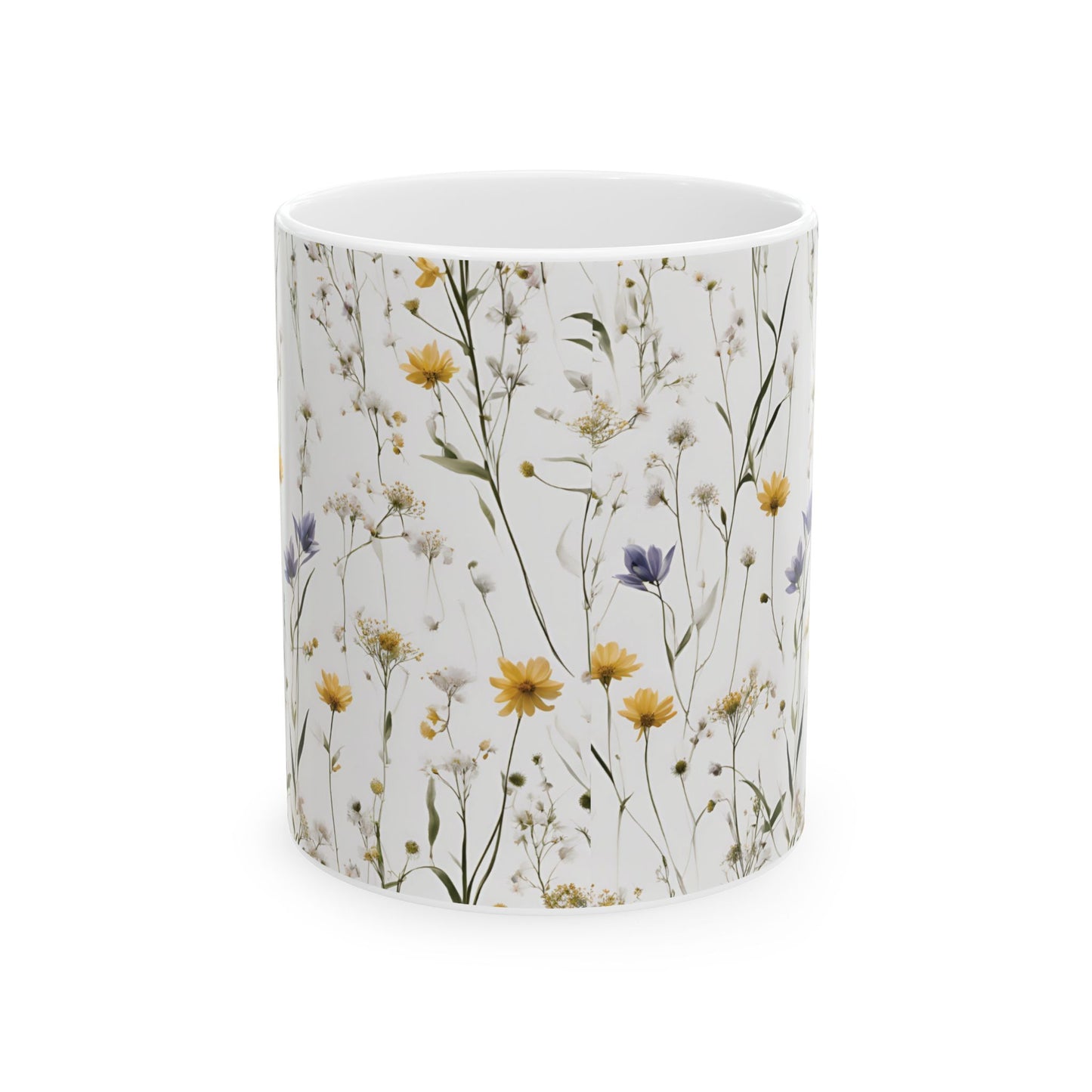 Botanical Floral Ceramic Mug – Perfect for Nature Lovers & Gift Ideas